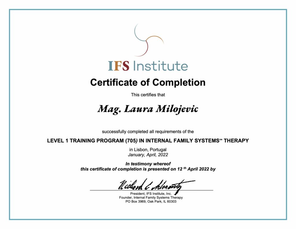 Zertifikat IFS Level 1 Laura Milojevic