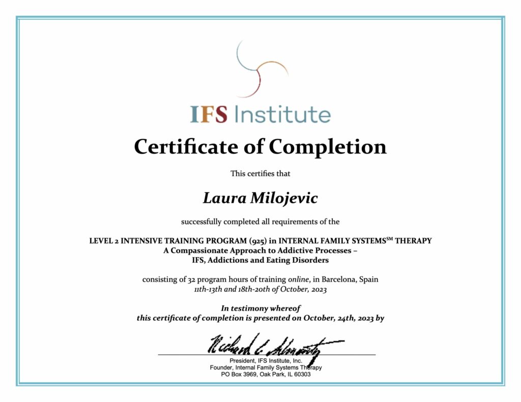 Zertifikat IFS Level 2 Laura Milojevic